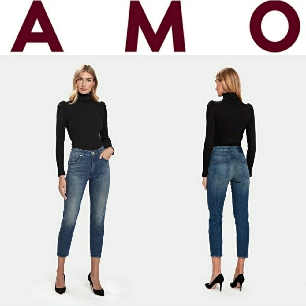 AMO Stix Crop Skinny Jean In Sweet Heart Size 26